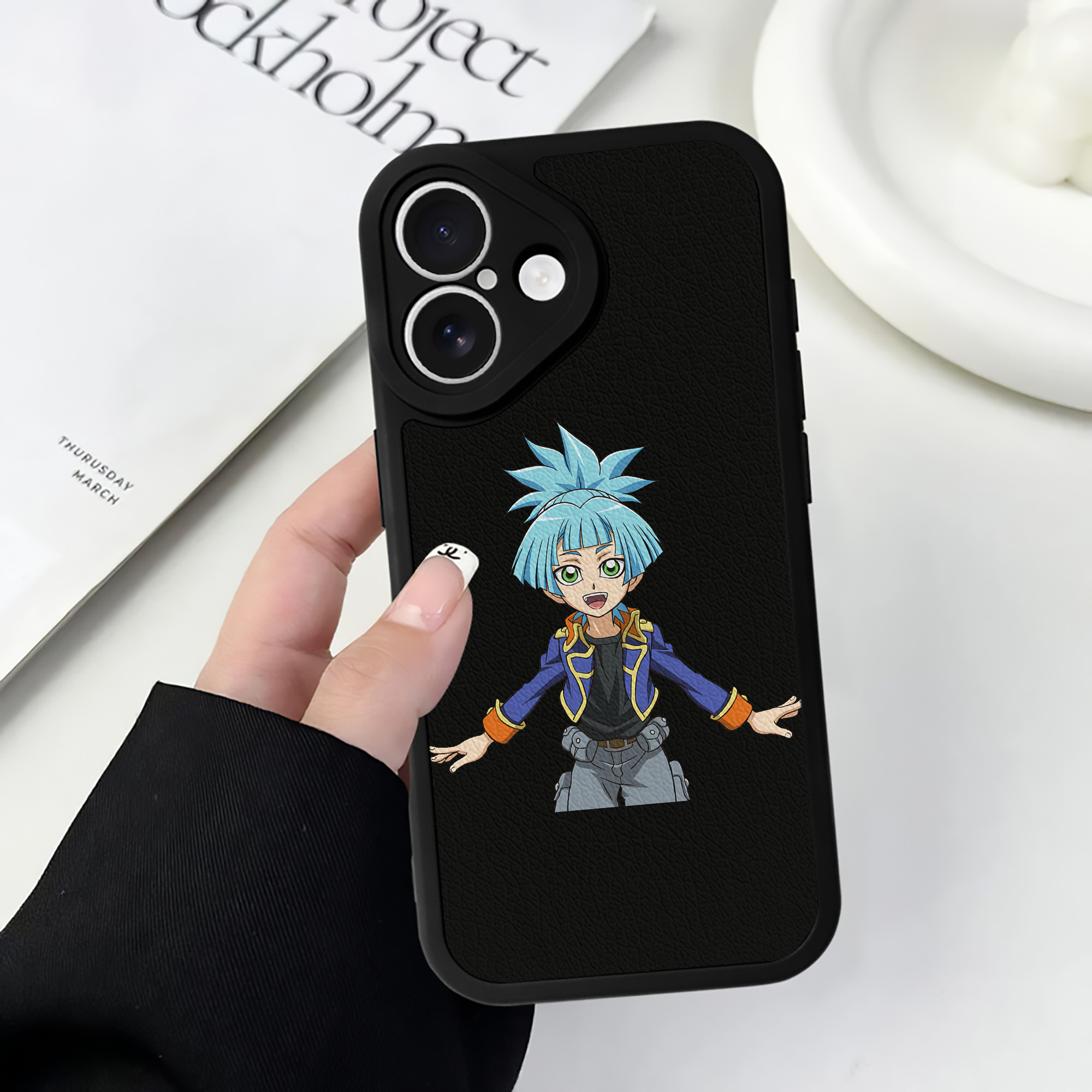 遊☆戯☆王 Yu-Gi-Oh! 【iPhone 16シリーズ対応】シリコンスマホケース（レザー調） 材質：シリコン